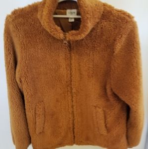 J Crew Funnel Neck Sherpa Jacket